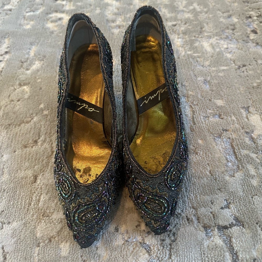 Impo beaded pumps heels